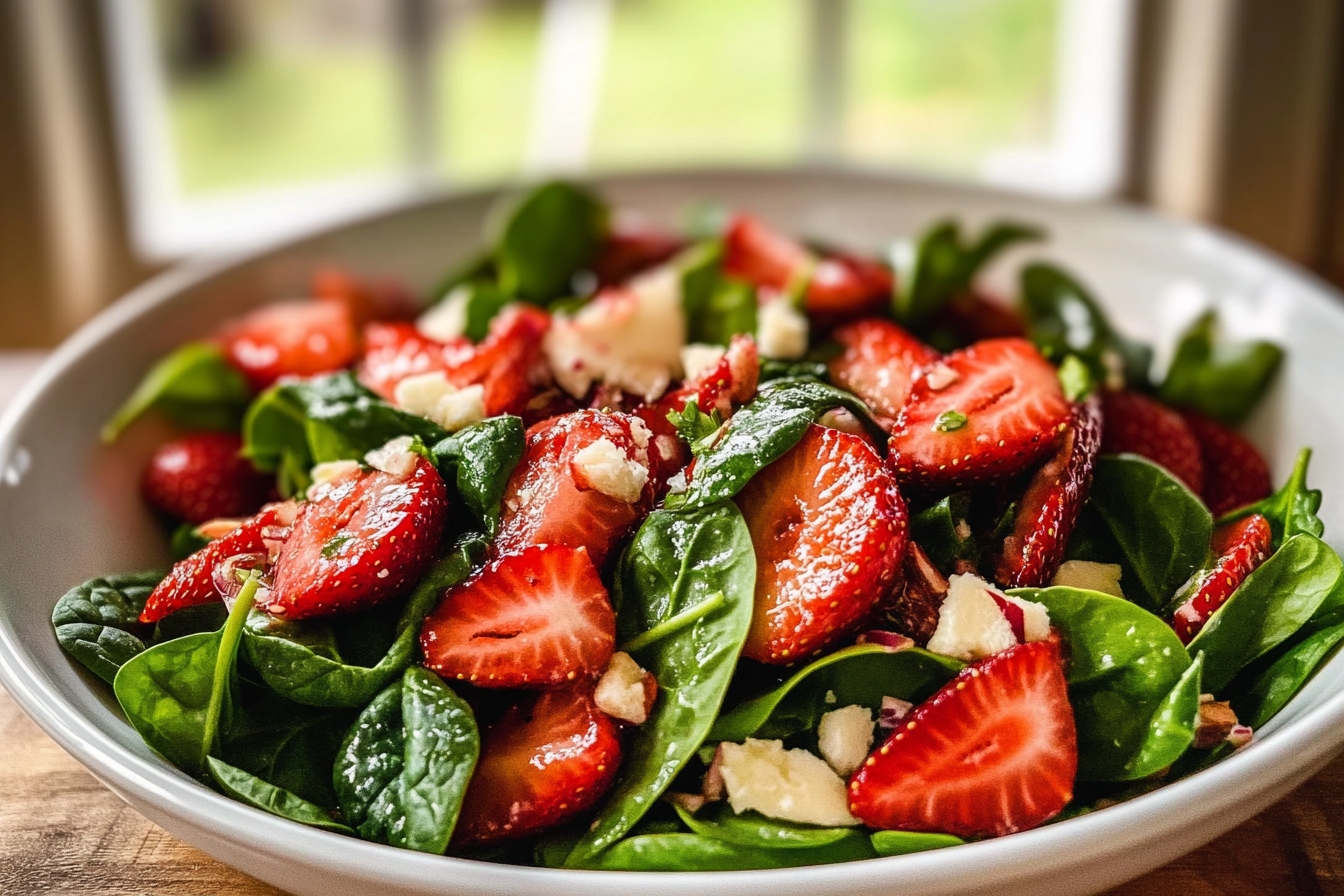 Strawberry Spinach Salad