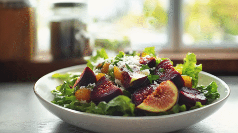 Roasted Beet and Fig Salad