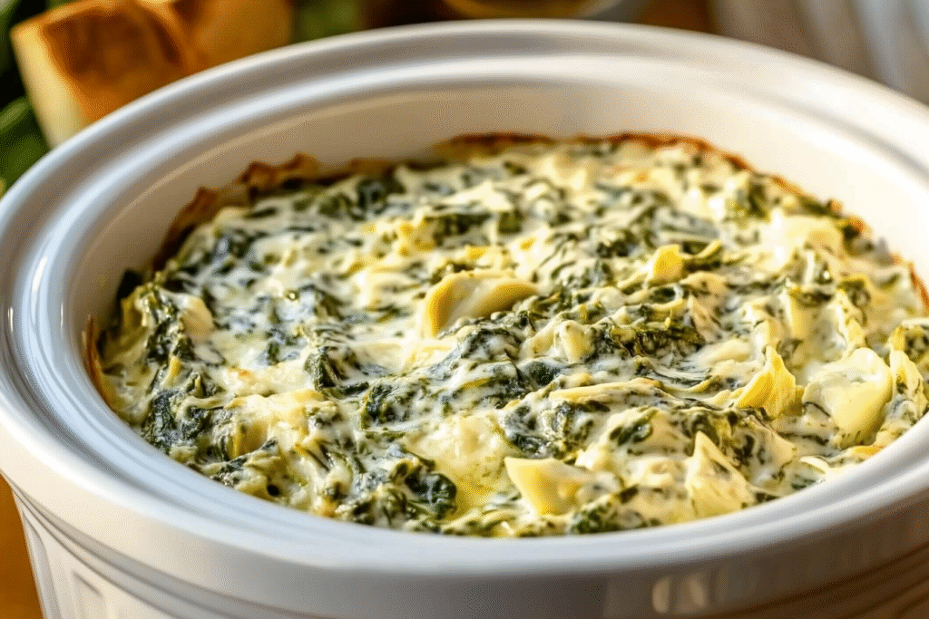 Crockpot Spinach Artichoke Dip