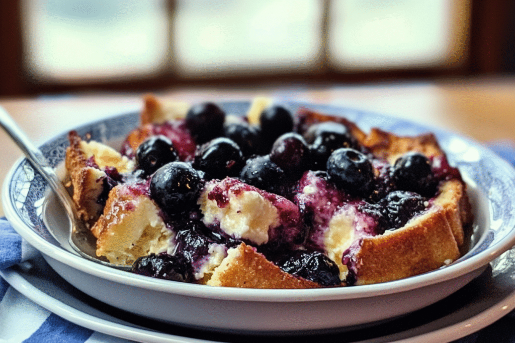 Blueberry Cream Cheese French Toast Casserole