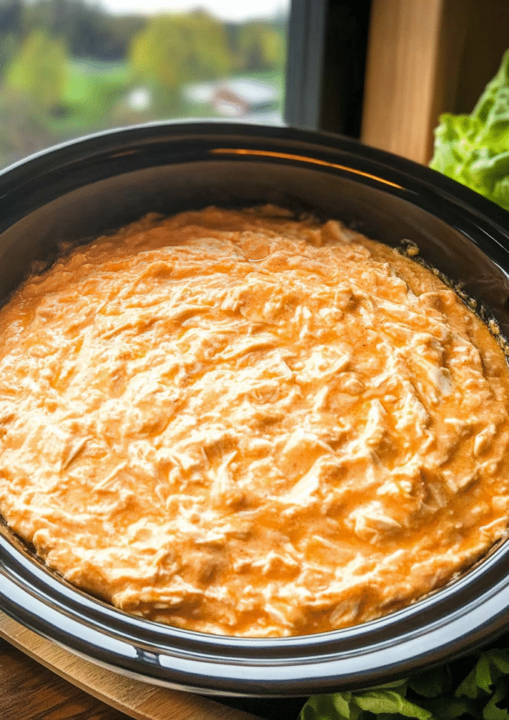 Crockpot Buffalo Chicken Dip