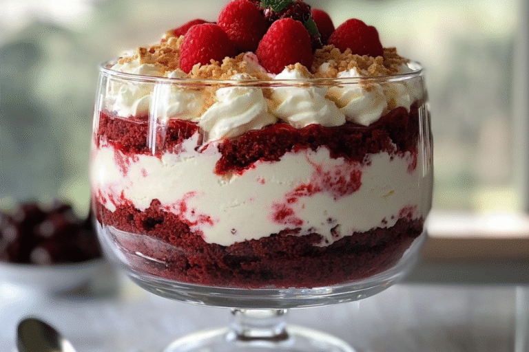 Red Velvet Cheesecake Trifle