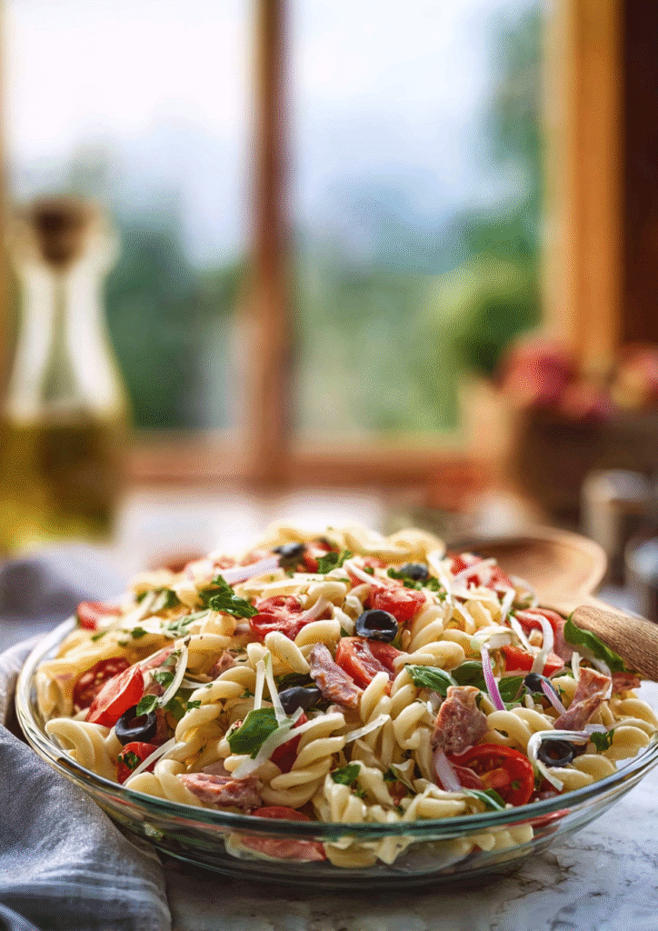 Tuscan pasta salad