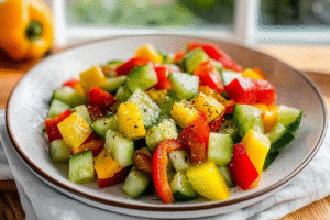 Cucumber Pepper Salad