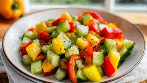 Cucumber Pepper Salad
