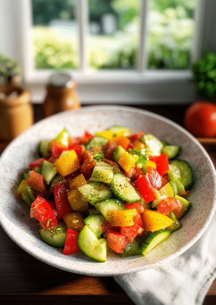 Cucumber Pepper Salad