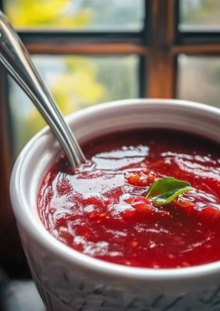 Savory Rhubarb Sauce