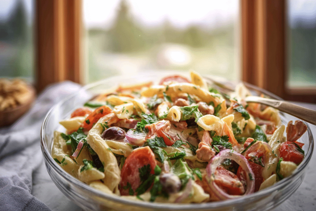 Tuscan pasta salad