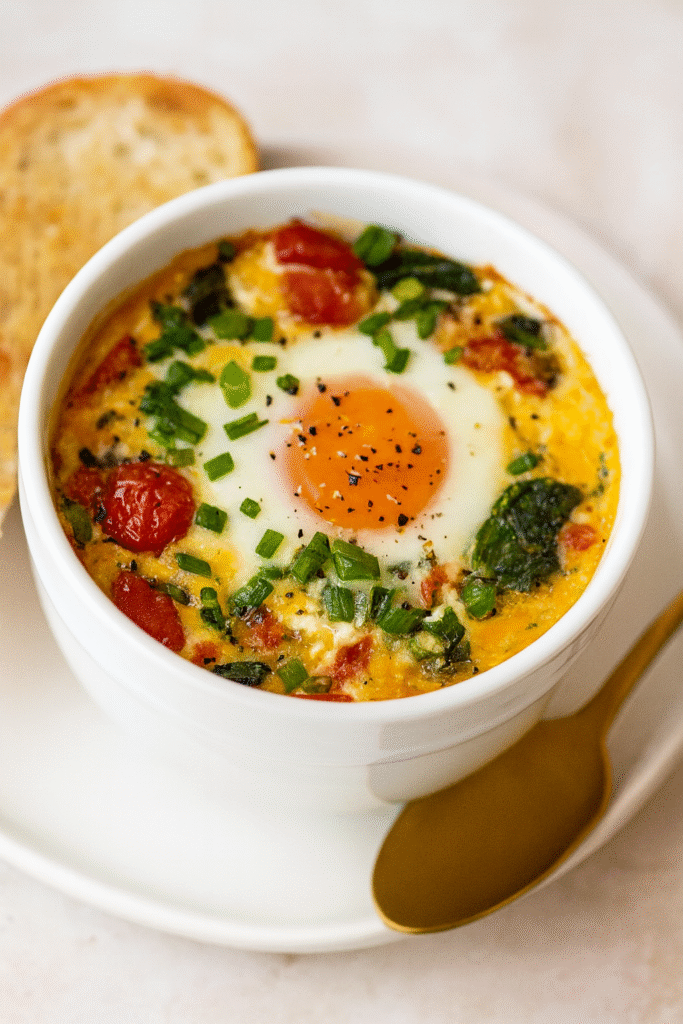 Baked Feta Eggs