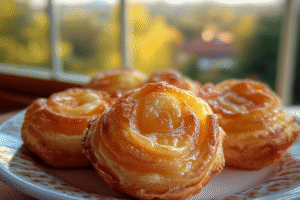 Peach Pie Cruffins
