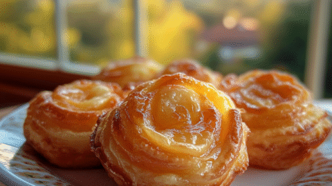 Peach Pie Cruffins