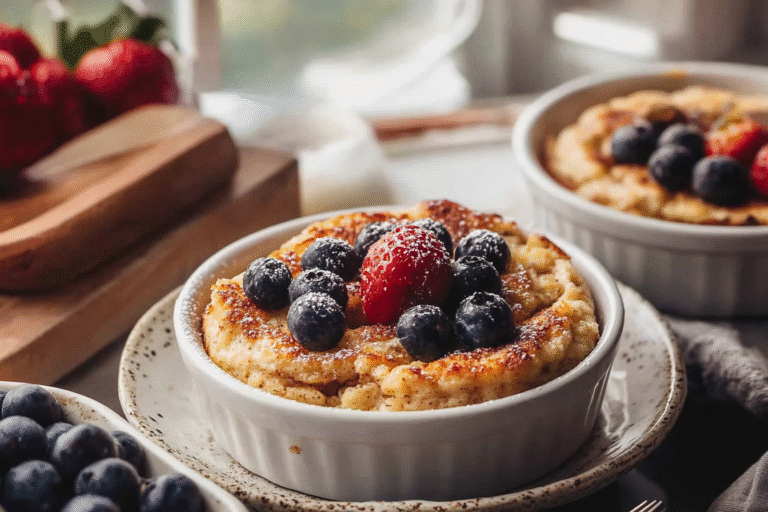 Baked Protein Pancake Bowls