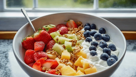 Cottage Cheese Fruit Bowl