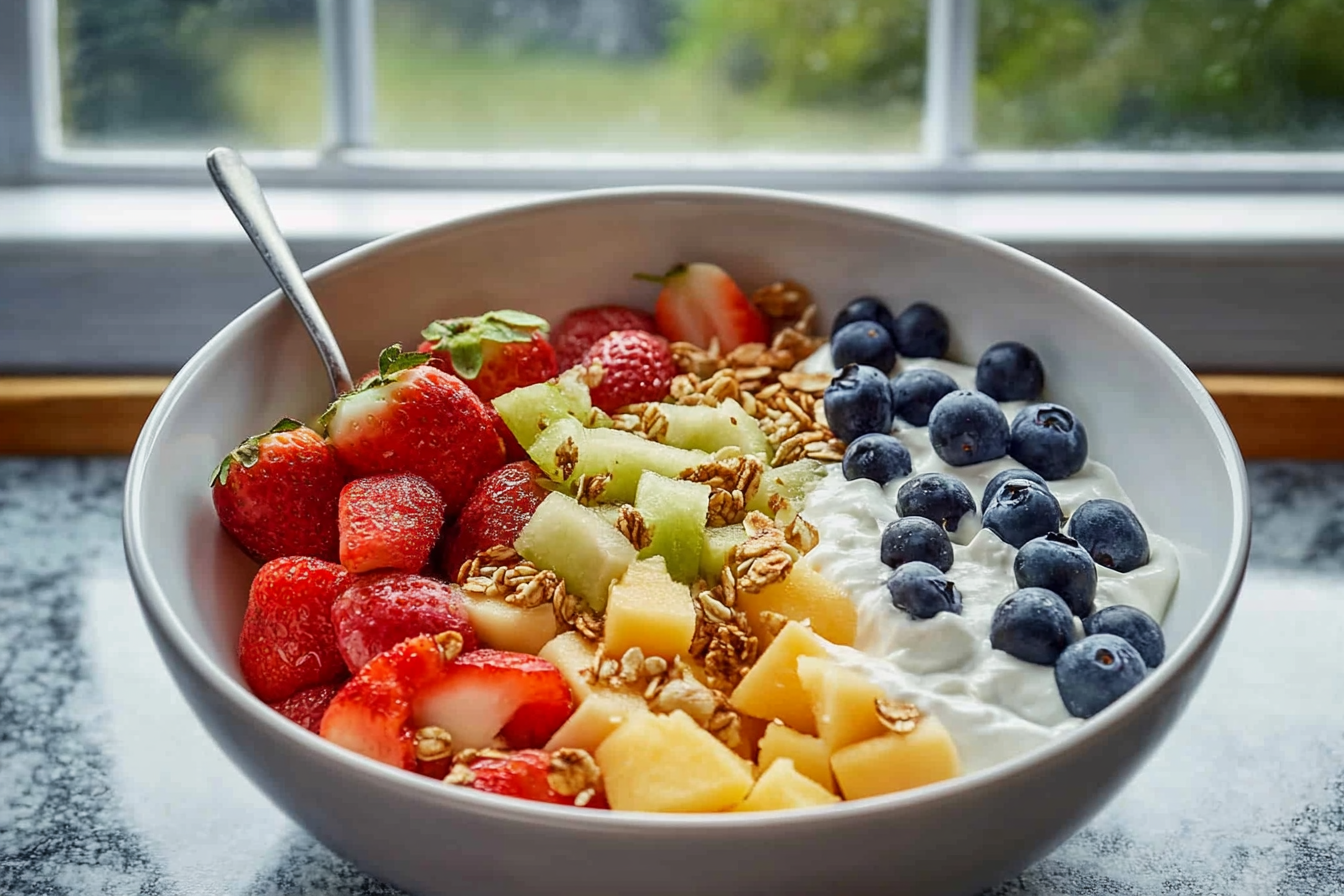 Cottage Cheese Fruit Bowl