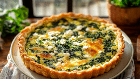 Spinach and Feta Quiche