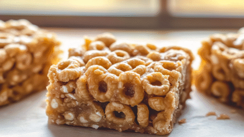 No-Bake Cheerio Peanut Butter Bars
