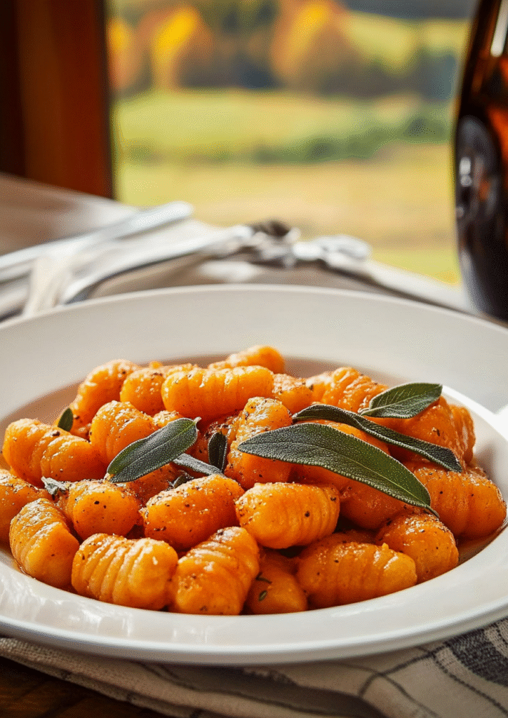 Pumpkin Gnocchi with Sage Butter