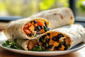 Sweet Potato and Black Bean Wrap