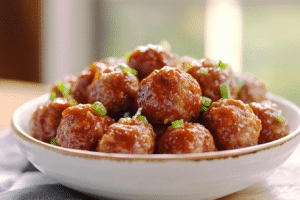 BBQ Meatball Bowls