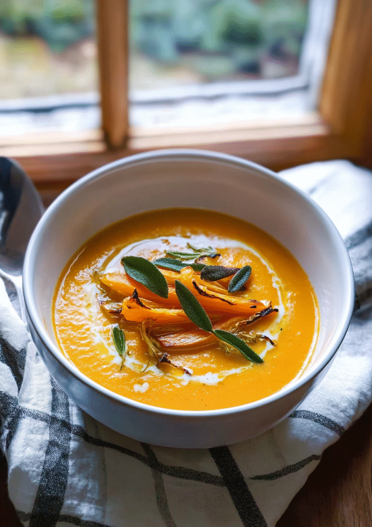 Roasted Carrot Parsnip Soup