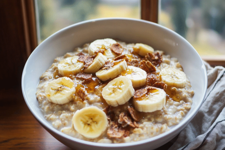 Caramelized Banana Oatmeal