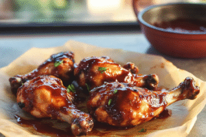 Spicy BBQ chicken legs
