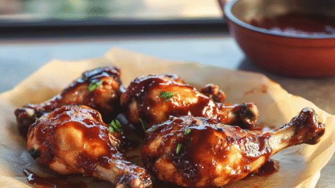 Spicy BBQ chicken legs