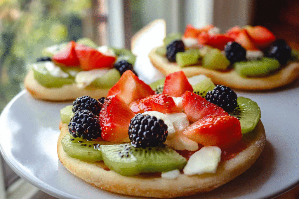 Bagel Fruit Pizzas for Kids