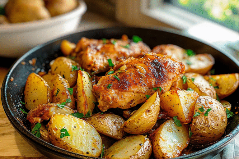 Garlic Butter Chicken and Potatoes
