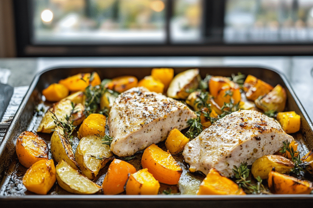 Autumn sheet pan dinner