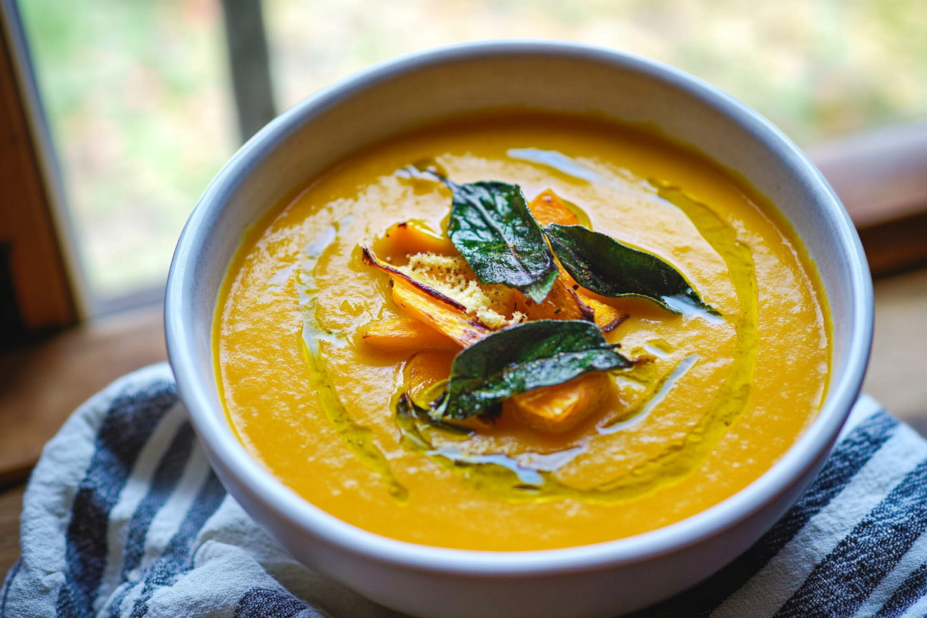 Roasted Carrot Parsnip Soup