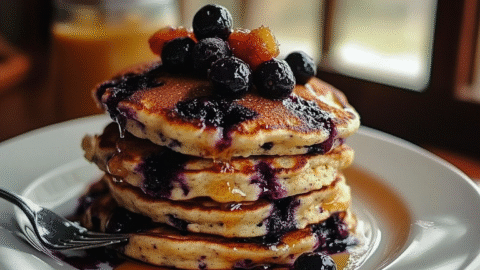 Huckleberry Buttermilk Pancakes