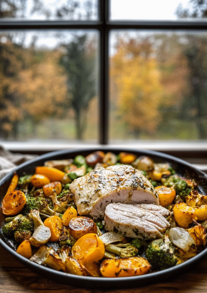 Autumn sheet pan dinner