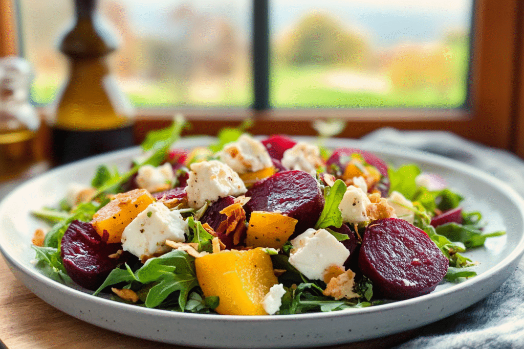 Roasted Beet and Goat Cheese Salad