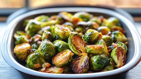 Maple Roasted Brussels Sprouts