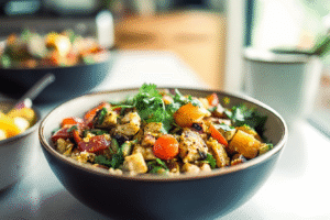 Glow Bowls with Curry Vinaigrette