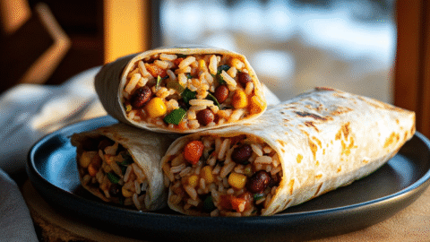 Bean and Rice Burrito Camping Recipe