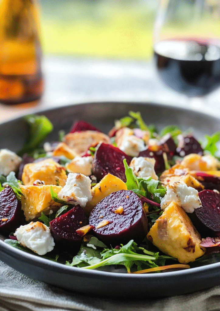 Roasted Beet and Goat Cheese Salad