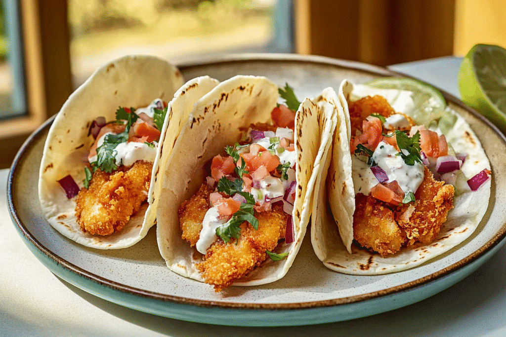 crispy fish tacos