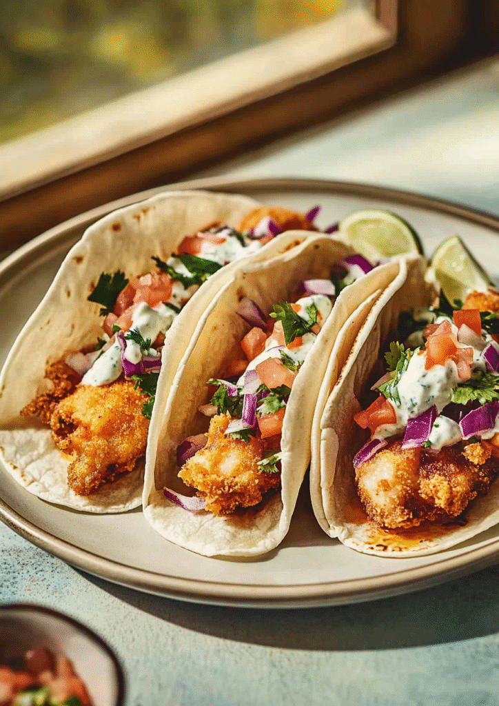 crispy fish tacos