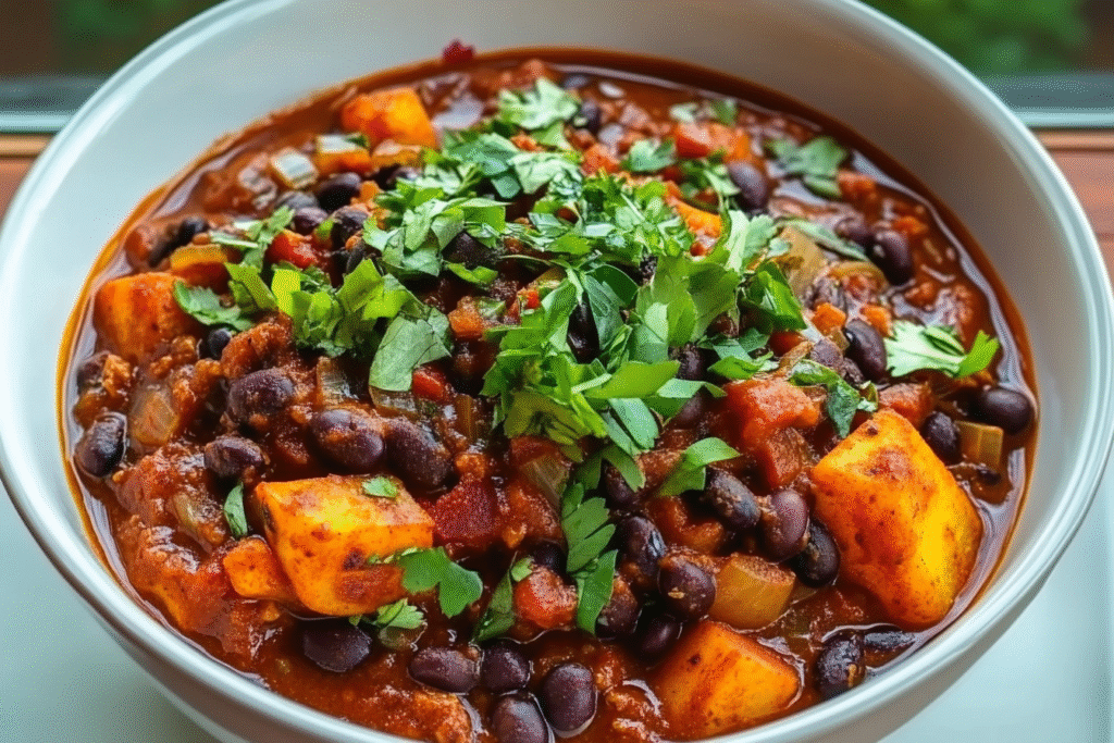 Sweet Potato Black Bean Chili