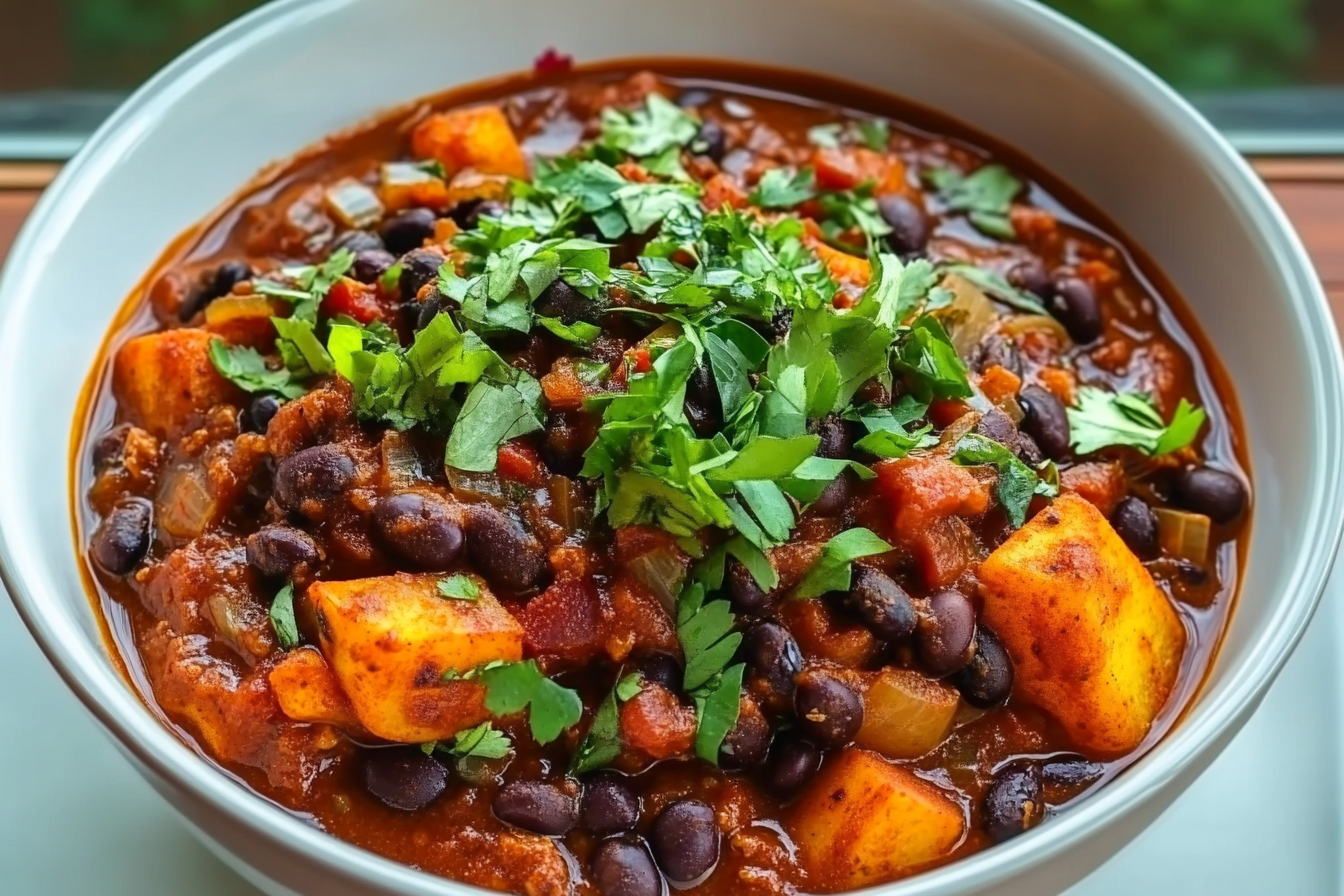 Sweet Potato Black Bean Chili