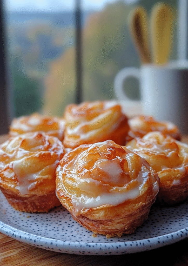 Peach Pie Cruffins