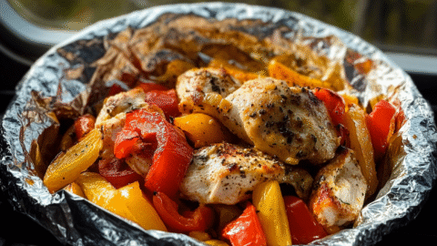 Foil Packet Chicken Camping Meal