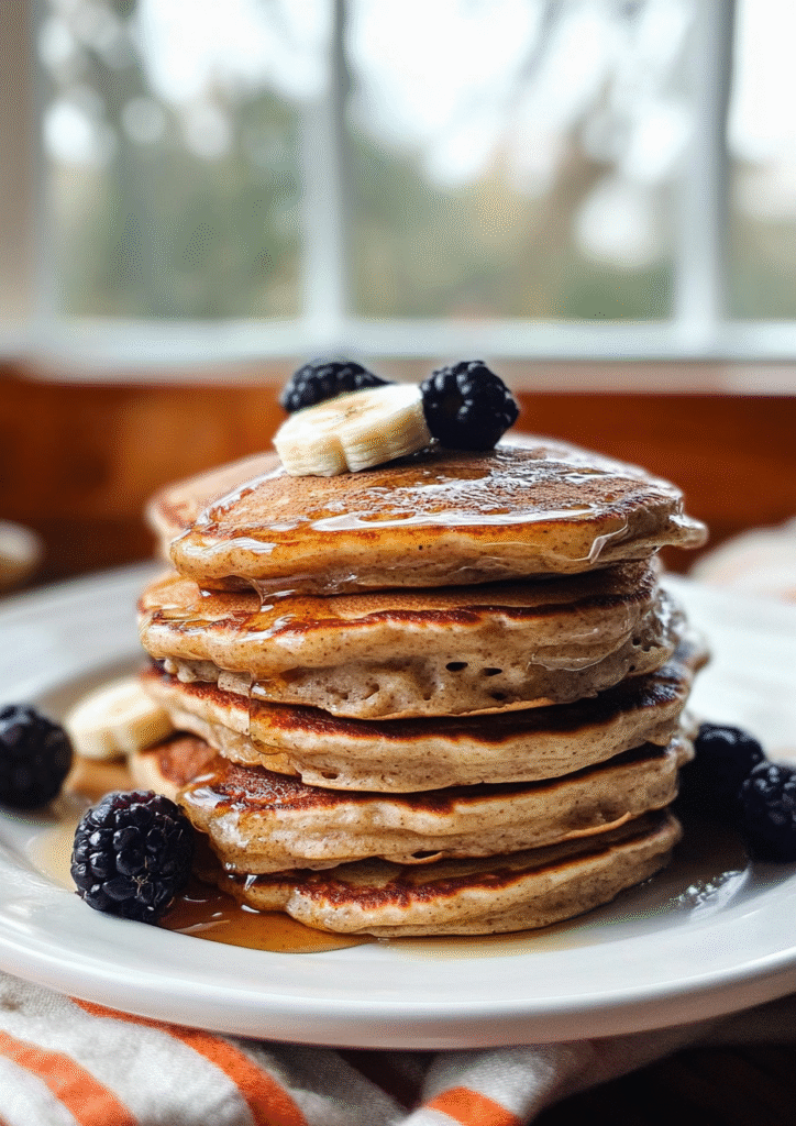 Banana Oatmeal Pancakes