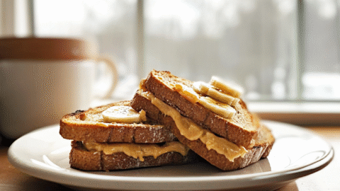 Peanut Butter Banana Toast