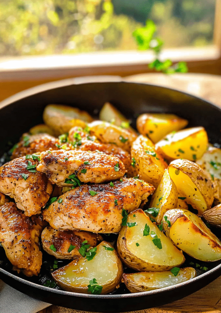 Garlic Butter Chicken and Potatoes