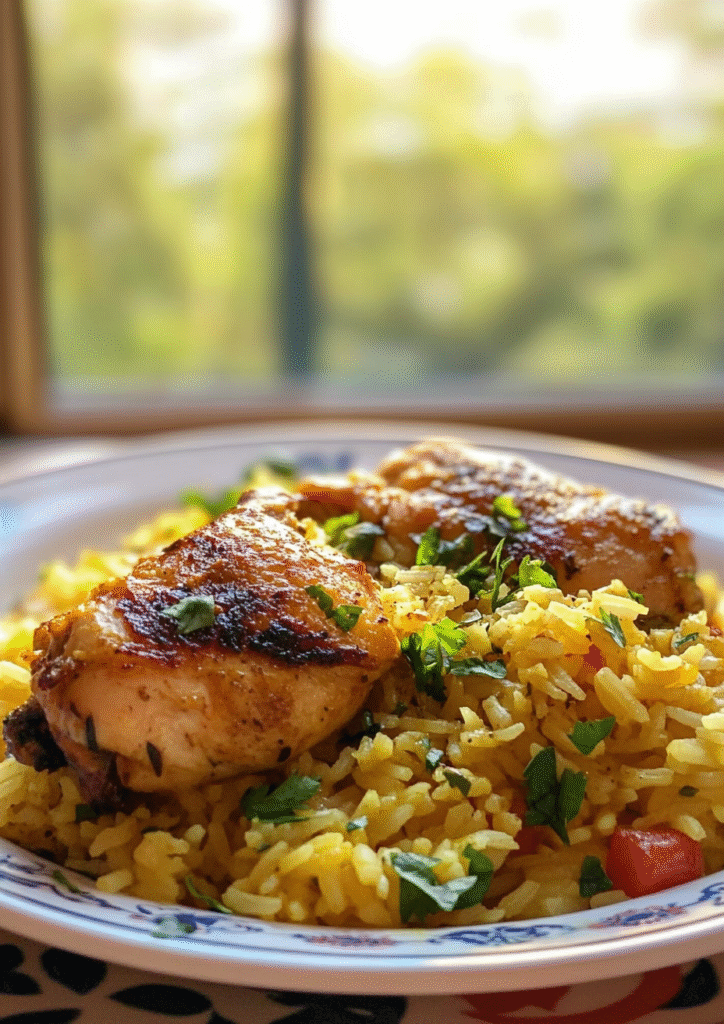 Moroccan Chicken and Rice