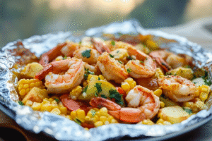 Shrimp and Corn Foil Pack Camping Recipe
