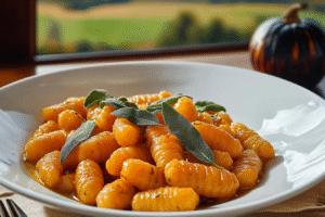 Pumpkin Gnocchi with Sage Butter